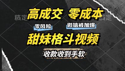 高成交零成本,售卖甜妹格斗视频,谁发谁火,加爆微信,收款收到手软-颜夕资源网-第23张图片 高成交零成本,售卖甜妹格斗视频,谁发谁火,加爆微信,收款收到手软-颜夕资源网-第23张图片
