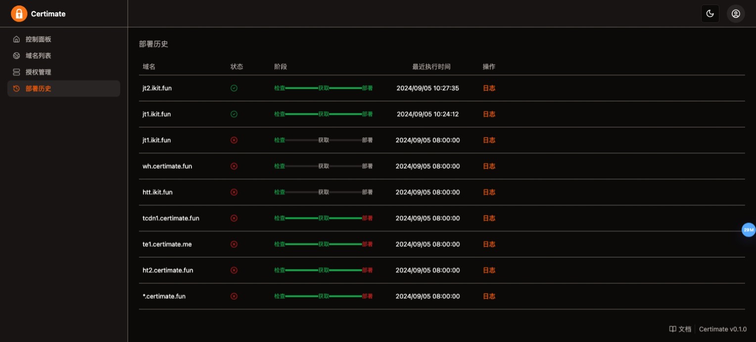 SSL证书管理系统工具网站源码,自动申请、部署SSL证书,并在证书即将过期时自动续期-颜夕资源网-第25张图片 SSL证书管理系统工具网站源码,自动申请、部署SSL证书,并在证书即将过期时自动续期-颜夕资源网-第25张图片