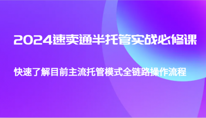 2024速卖通半托管从0到1实战必修课,帮助你快速了解目前主流托管模式全链路操作流程-颜夕资源网-第23张图片 2024速卖通半托管从0到1实战必修课,帮助你快速了解目前主流托管模式全链路操作流程-颜夕资源网-第23张图片