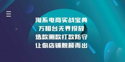 淘系电商实战宝典:万相台无界投放,选款测款打款防守,让你店铺脱颖而出-颜夕资源网-第23张图片 淘系电商实战宝典:万相台无界投放,选款测款打款防守,让你店铺脱颖而出-颜夕资源网-第23张图片