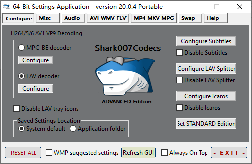 Shark007 Codecs 多媒体编解码器套件 v20.0.5 绿色版-颜夕资源网-第23张图片 Shark007 Codecs 多媒体编解码器套件 v20.0.5 绿色版-颜夕资源网-第23张图片