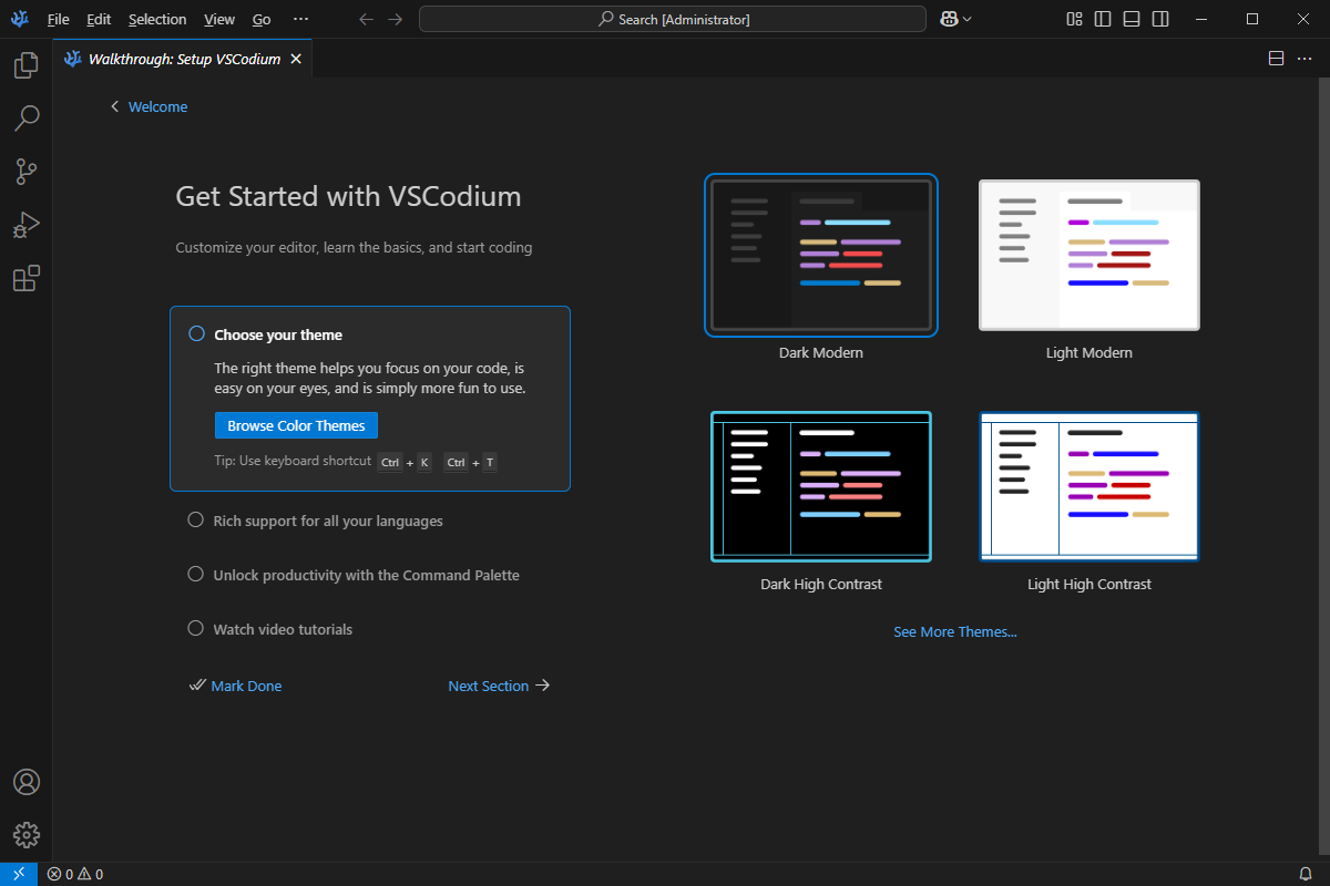 VSCodium 开源代码编辑器 v1.97.0.25037 中文绿色版-颜夕资源网-第23张图片 VSCodium 开源代码编辑器 v1.97.0.25037 中文绿色版-颜夕资源网-第23张图片