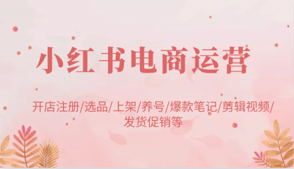 小红书电商经营:开实体店申请注册/选款/发布/起号/爆品手记/视频编辑/安排发货促销等-颜夕资源网-第23张图片 小红书电商经营:开实体店申请注册/选款/发布/起号/爆品手记/视频编辑/安排发货促销等-颜夕资源网-第23张图片