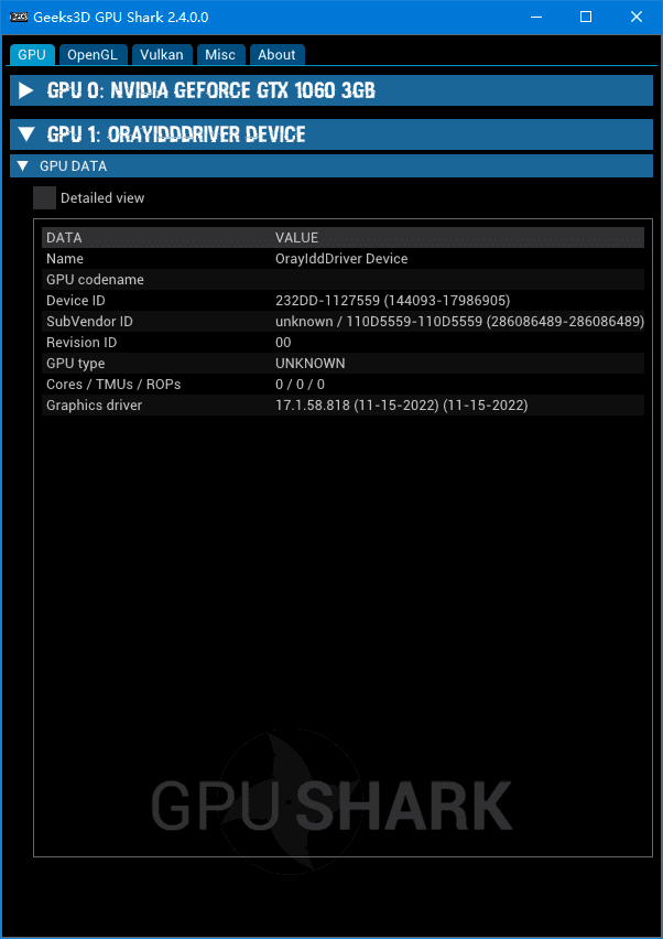 GPU Shark 显卡GPU监视工具 v2.7.0.0 绿色版-颜夕资源网-第23张图片 GPU Shark 显卡GPU监视工具 v2.7.0.0 绿色版-颜夕资源网-第23张图片