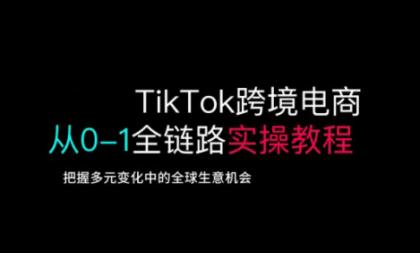TikTok跨境电子商务从0-1全链路营销多方位实际操作实例教程,掌握多元化发展中全球买卖机遇-颜夕资源网-第23张图片 TikTok跨境电子商务从0-1全链路营销多方位实际操作实例教程,掌握多元化发展中全球买卖机遇-颜夕资源网-第23张图片