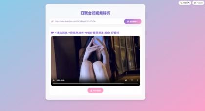 二次元聚合短视频解析去水印系统源码-颜夕资源网-第23张图片 二次元聚合短视频解析去水印系统源码-颜夕资源网-第23张图片