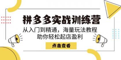 拼多多实战训练营,从入门到精通,海量玩法教程,助你轻松起店盈利-颜夕资源网-第23张图片 拼多多实战训练营,从入门到精通,海量玩法教程,助你轻松起店盈利-颜夕资源网-第23张图片