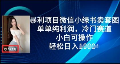 赚钱项目微信小绿书卖套图,仅仅净利润,小众跑道, 小白可实际操作,轻轻松松日入好几张-颜夕资源网-第23张图片 赚钱项目微信小绿书卖套图,仅仅净利润,小众跑道, 小白可实际操作,轻轻松松日入好几张-颜夕资源网-第23张图片