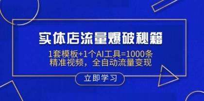 实体店流量爆破秘籍:1套模板+1个AI工具=1000条精准视频,全自动流量变现-颜夕资源网-第23张图片 实体店流量爆破秘籍:1套模板+1个AI工具=1000条精准视频,全自动流量变现-颜夕资源网-第23张图片