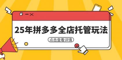 25年拼多多全店托管玩法,矩阵动销裂变玩法如何低风险盈利 新手运营秘籍-颜夕资源网-第23张图片 25年拼多多全店托管玩法,矩阵动销裂变玩法如何低风险盈利 新手运营秘籍-颜夕资源网-第23张图片