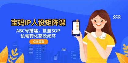 宝妈IP人设矩阵课:ABC号搭建,批量SOP,私域转化高效闭环-颜夕资源网-第23张图片 宝妈IP人设矩阵课:ABC号搭建,批量SOP,私域转化高效闭环-颜夕资源网-第23张图片