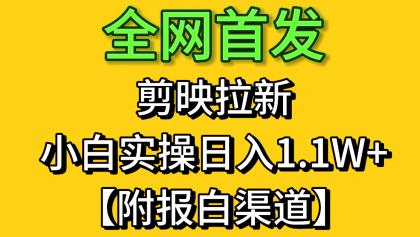 剪映拉新,小白实操单日收益1.1W+【附报白渠道】-颜夕资源网-第23张图片 剪映拉新,小白实操单日收益1.1W+【附报白渠道】-颜夕资源网-第23张图片