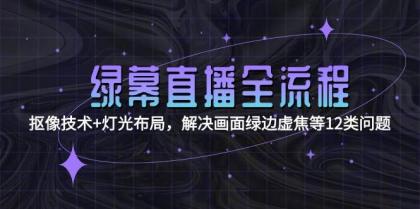 绿幕直播全流程:抠像技术+灯光布局,解决画面绿边虚焦等12类问题-颜夕资源网-第23张图片 绿幕直播全流程:抠像技术+灯光布局,解决画面绿边虚焦等12类问题-颜夕资源网-第23张图片