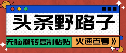头条野路子玩法之相亲赛道,无脑搬砖复制粘贴,单账号日稳定300+保姆级教程-颜夕资源网-第23张图片 头条野路子玩法之相亲赛道,无脑搬砖复制粘贴,单账号日稳定300+保姆级教程-颜夕资源网-第23张图片