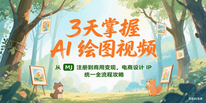 3天掌握AI绘图视频,从MJ 注册到商用变现,电商设计IP统一全流程攻略-颜夕资源网-第23张图片 3天掌握AI绘图视频,从MJ 注册到商用变现,电商设计IP统一全流程攻略-颜夕资源网-第23张图片