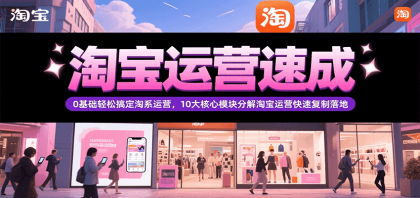 淘宝运营速成,0基础轻松搞定网店运营,10大核心模块分解快速复制落地(更新)-颜夕资源网-第23张图片 淘宝运营速成,0基础轻松搞定网店运营,10大核心模块分解快速复制落地(更新)-颜夕资源网-第23张图片
