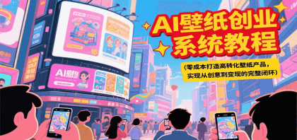 AI壁纸创业系统教程,零成本打造高转化壁纸产品,实现从创意到变现的完整闭环-颜夕资源网-第23张图片 AI壁纸创业系统教程,零成本打造高转化壁纸产品,实现从创意到变现的完整闭环-颜夕资源网-第23张图片