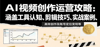 AI视频创作运营攻略:涵盖工具认知、剪辑技巧、实战案例、高效创作及账号定位变现等-颜夕资源网-第23张图片 AI视频创作运营攻略:涵盖工具认知、剪辑技巧、实战案例、高效创作及账号定位变现等-颜夕资源网-第23张图片