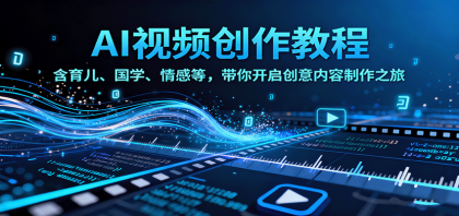 AI视频创富课,含育儿、国学、情感等赛道,带你开启创意内容制作之旅-颜夕资源网-第23张图片 AI视频创富课,含育儿、国学、情感等赛道,带你开启创意内容制作之旅-颜夕资源网-第23张图片