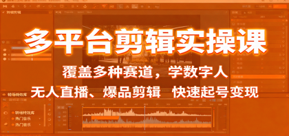 多平台剪辑实操课:覆盖多种赛道,学数字人、无人直播、爆品剪辑,快速起号变现-颜夕资源网-第23张图片 多平台剪辑实操课:覆盖多种赛道,学数字人、无人直播、爆品剪辑,快速起号变现-颜夕资源网-第23张图片