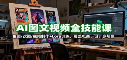 AI图文视频全技能课:生图/改图/视频制作+Lora训练,覆盖电商 、设计多场景-颜夕资源网-第23张图片 AI图文视频全技能课:生图/改图/视频制作+Lora训练,覆盖电商 、设计多场景-颜夕资源网-第23张图片