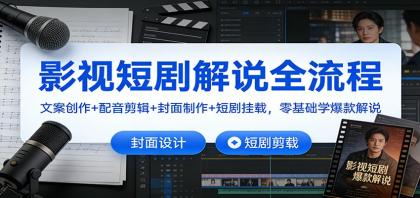 影视短剧解说全流程:文案创作+配音剪辑+封面制作+短剧挂载,零基础学爆款解说-颜夕资源网-第23张图片 影视短剧解说全流程:文案创作+配音剪辑+封面制作+短剧挂载,零基础学爆款解说-颜夕资源网-第23张图片