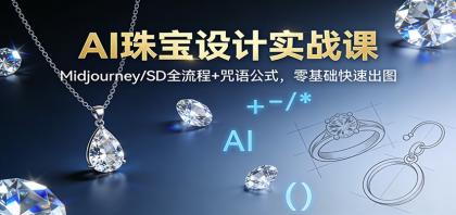 AI珠宝设计实战课:Midjourney/SD全流程+咒语公式,零基础快速出图-颜夕资源网-第23张图片 AI珠宝设计实战课:Midjourney/SD全流程+咒语公式,零基础快速出图-颜夕资源网-第23张图片