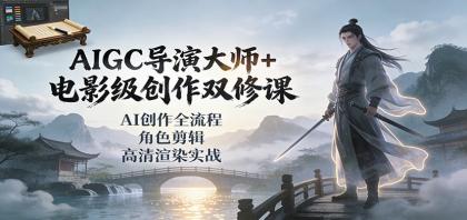 AIGC导演大师+电影级创作双修课:AI创作全流程、角色剪辑、高清渲染实战-颜夕资源网-第23张图片 AIGC导演大师+电影级创作双修课:AI创作全流程、角色剪辑、高清渲染实战-颜夕资源网-第23张图片
