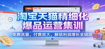 淘宝天猫精细化爆品运营集训:免费流量,付费放大,解锁利润增长全链路-颜夕资源网-第23张图片 淘宝天猫精细化爆品运营集训:免费流量,付费放大,解锁利润增长全链路-颜夕资源网-第23张图片