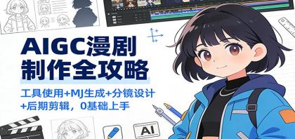 AIGC漫剧制作全攻略:工具使用+MJ生成+分镜设计+后期剪辑,0基础上手-颜夕资源网-第23张图片 AIGC漫剧制作全攻略:工具使用+MJ生成+分镜设计+后期剪辑,0基础上手-颜夕资源网-第23张图片