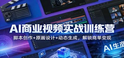 AI商业视频实战训练营:脚本创作+原画设计+动态生成,解锁商单变现-颜夕资源网-第23张图片 AI商业视频实战训练营:脚本创作+原画设计+动态生成,解锁商单变现-颜夕资源网-第23张图片