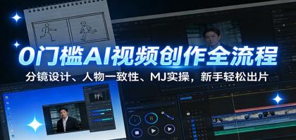 0门槛AI视频创作全流程:分镜设计、人物一致性、MJ实操,新手轻松出片-颜夕资源网-第23张图片 0门槛AI视频创作全流程:分镜设计、人物一致性、MJ实操,新手轻松出片-颜夕资源网-第23张图片