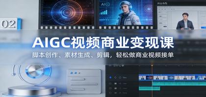 AIGC视频商业变现课:脚本创作、素材生成、剪辑,轻松做商业视频接单-颜夕资源网-第23张图片 AIGC视频商业变现课:脚本创作、素材生成、剪辑,轻松做商业视频接单-颜夕资源网-第23张图片