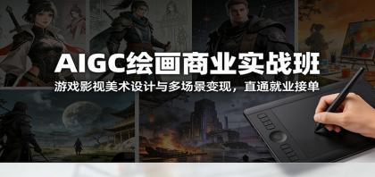 AIGC绘画商业实战班:游戏影视美术设计与多场景变现,直通就业接单-颜夕资源网-第23张图片 AIGC绘画商业实战班:游戏影视美术设计与多场景变现,直通就业接单-颜夕资源网-第23张图片
