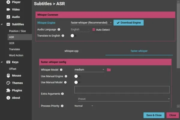 AI字幕生成播放器 LLPlayer 0.2.2-颜夕资源网-第24张图片