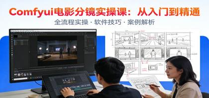 ComfyUI电影分镜实操课:分镜一致性,全流程AI视频制作,零基础也能做专业分镜-颜夕资源网-第23张图片 ComfyUI电影分镜实操课:分镜一致性,全流程AI视频制作,零基础也能做专业分镜-颜夕资源网-第23张图片