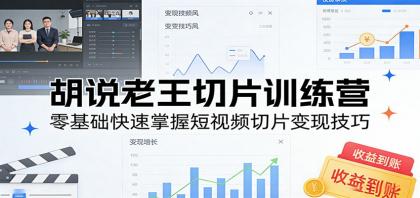 胡说老王切片训练营,零基础快速掌握短视频切片变现技巧-颜夕资源网-第23张图片 胡说老王切片训练营,零基础快速掌握短视频切片变现技巧-颜夕资源网-第23张图片