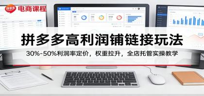 拼多多高利润铺链接玩法:30%–50%利润率定价,权重拉升,全店托管实操教学-颜夕资源网-第23张图片 拼多多高利润铺链接玩法:30%–50%利润率定价,权重拉升,全店托管实操教学-颜夕资源网-第23张图片