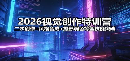 2026视觉创作特训营:二次创作+风格合成+摄影调色等全技能突破-颜夕资源网-第23张图片 2026视觉创作特训营:二次创作+风格合成+摄影调色等全技能突破-颜夕资源网-第23张图片