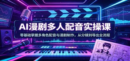 AI漫剧多人配音实操课:零基础掌握多角色配音与漫剧制作,从分镜到导出全流程-颜夕资源网-第23张图片 AI漫剧多人配音实操课:零基础掌握多角色配音与漫剧制作,从分镜到导出全流程-颜夕资源网-第23张图片