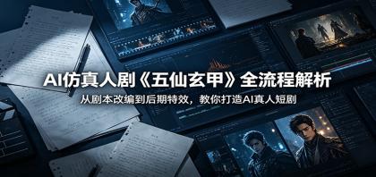 AI仿真人剧《五仙玄甲》全流程解析:从剧本改编到后期特效,教你打造AI真人短剧-颜夕资源网-第23张图片 AI仿真人剧《五仙玄甲》全流程解析:从剧本改编到后期特效,教你打造AI真人短剧-颜夕资源网-第23张图片