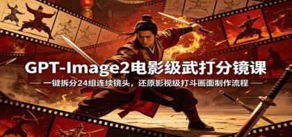 GPT-Image2电影级武打分镜课:一键拆分24组连续镜头,还原影视级打斗画面制作流程-颜夕资源网-第23张图片 GPT-Image2电影级武打分镜课:一键拆分24组连续镜头,还原影视级打斗画面制作流程-颜夕资源网-第23张图片