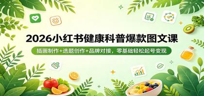 2026小红书健康科普爆款图文课:插画制作+选题创作+品牌对接,零基础轻松起号变现-颜夕资源网-第23张图片 2026小红书健康科普爆款图文课:插画制作+选题创作+品牌对接,零基础轻松起号变现-颜夕资源网-第23张图片