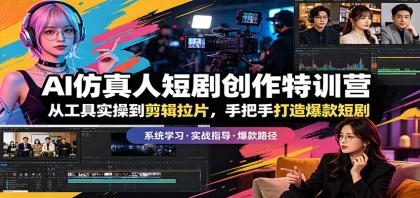 AI仿真人短剧创作特训营:从工具实操到剪辑拉片,手把手打造爆款短剧-颜夕资源网-第23张图片 AI仿真人短剧创作特训营:从工具实操到剪辑拉片,手把手打造爆款短剧-颜夕资源网-第23张图片
