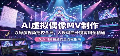 AI虚拟偶像MV制作:以导演视角把控全局,人设词曲分镜剪辑全精通-颜夕资源网-第23张图片 AI虚拟偶像MV制作:以导演视角把控全局,人设词曲分镜剪辑全精通-颜夕资源网-第23张图片