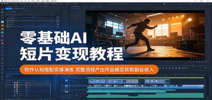 零基础AI短片变现教程:软件认知搭配实操演练,完整流程产出作品稳定获取副业收入-颜夕资源网-第23张图片 零基础AI短片变现教程:软件认知搭配实操演练,完整流程产出作品稳定获取副业收入-颜夕资源网-第23张图片