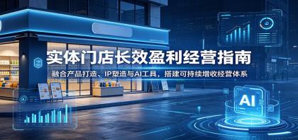 实体门店长效盈利经营指南:融合产品打造、IP塑造与AI工具,搭建可持续增收经营体系-颜夕资源网-第23张图片 实体门店长效盈利经营指南:融合产品打造、IP塑造与AI工具,搭建可持续增收经营体系-颜夕资源网-第23张图片