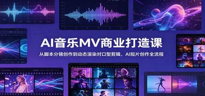 AI音乐MV商业打造课:从脚本分镜创作到动态渲染对口型剪辑,AI短片创作全流程-颜夕资源网-第23张图片 AI音乐MV商业打造课:从脚本分镜创作到动态渲染对口型剪辑,AI短片创作全流程-颜夕资源网-第23张图片