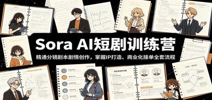 Sora AI短剧训练营:精通分镜剧本剧情创作,掌握IP打造、商业化接单全套流程-颜夕资源网-第23张图片 Sora AI短剧训练营:精通分镜剧本剧情创作,掌握IP打造、商业化接单全套流程-颜夕资源网-第23张图片
