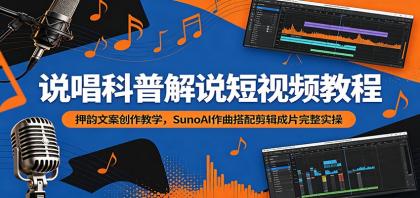 说唱科普解说短视频教程:押韵文案创作教学,SunoAI作曲搭配剪辑成片完整实操-颜夕资源网-第23张图片 说唱科普解说短视频教程:押韵文案创作教学,SunoAI作曲搭配剪辑成片完整实操-颜夕资源网-第23张图片
